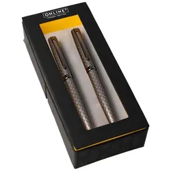 ONLINE 2-tlg. Schreibset »Eleganza« Silber