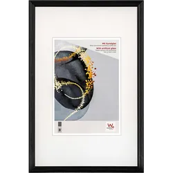 walther + design Select Holzrahmen Kunstglas, 13x18 cm, SCHWARZ