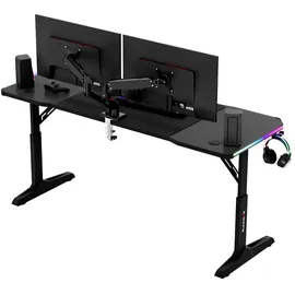 huzaro Gaming-Tisch Hero 4,6 RGB Schwarz