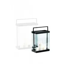 philippi Laterne Edelstahl, Glas, Metall 42 cm 1 Stück schwarz
