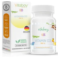 Vitabay Vitamin D3 1000 IE Cholecalciferol Kinder vegan
