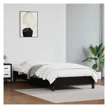 vidaXL Bettgestell 100 x 200 cm Schwarz