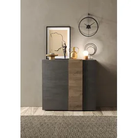 INOSIGN Highboard »Venus, Kommode« Höhe 113 cm, Breite 121 cm grau
