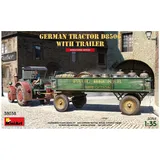 Mini Art 38038 - German Tractor D8506 mit Trailer grau 1:35