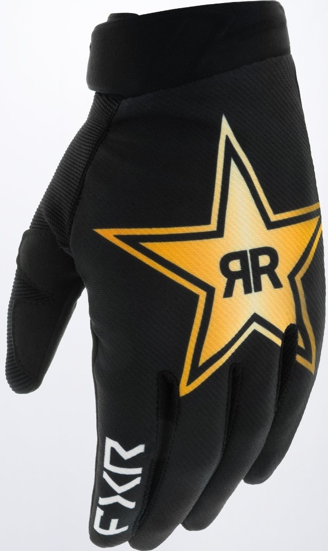 FXR Reflex Rockstar Motorcross handschoenen, zwart-goud, XL