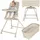 lionelo Maddie Set Hochstuhl Baby 3-in-1 mit 360° Drehfunktion, Kinderhochstuhl mit Liegefunktion als Babywippe & Beistellbett, Höhenverstellbar, 5-Punkt-Gurt, Klappbar, Rollen, Pflegeleicht, ab Gebur