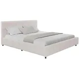 Juskys Polsterbett Florenz 180 x 200 cm Creme
