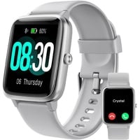 Smartwatch für Damen Herren mit Telefonfunktion,Fitnessuhr mit Herzfrequenzmessung,SpO2,Schrittzähler,Schlafmonitor,Multi Trainingsmodi iOS Android - Violett