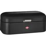 Wesco Brotkasten Grandy, Stahlblech, Klappdeckel, 42 x 22 x 17cm, schwarz matt