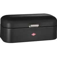 Wesco Brotkasten Grandy, Stahlblech, Klappdeckel, 42 x 22 x 17cm, schwarz matt