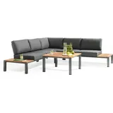 MWH Das Original MWH Reno Loungemöbelset Aluminium 4-tlg. - Grau