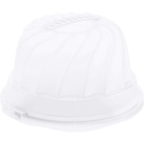 Rotho FRESH Gugelhupf Kuchenbehälter für mit Haube und Tragegriff, Kunststoff (PP) BPA-frei, weiss/transparent, 30,5 x 28.5 x 17.5 cm