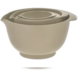 Rosti Rührschüssel Set 4tlg. mit Deckel Margrethe beige (humus) 0,25+0,5+1,5+3,0L