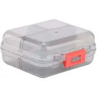Zerodis Pillenbox, 7 Fächer, tragbar, für Medikamente, Tabletten, Pillenbox, Organizer für Pillen, Vitamin (grau)