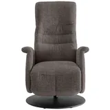 freiraum Relaxsessel Lavina, 3-stufig verstellbar, Herzwaage, in grau-braun - 72x118x85 (BxHxT) braun|grau