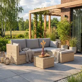 beautysofa SEVILLA Loungeset beige