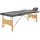 vidaXL Massageliege 3-zonen Holzgestell Anthrazit 186x68 Cm