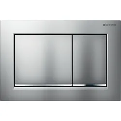 Geberit Betätigungsplatte Omega30: mattchrom-lackiert, easy-to-clean-beschichtet, hochglanz-verchrom