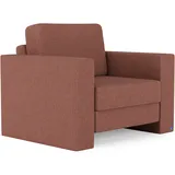BRUNO Schlafsessel 70cm in Hazelnut | praktische Größe | stabiles Massivholz & Boxspringkomfort