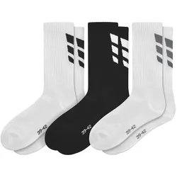 3er Pack erima 3 Wings Sportsocken white/black 47-50