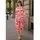 street one studio Midikleid gemustert Rot 34