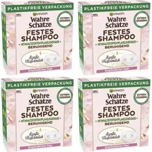 Garnier 4 x Garnier Wahre Schätze Festes Shampoo Hafermilch Haarshampoo 60g