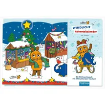 Trötsch Verlag TRÖTSCH - Windlicht Adventskalender "Die Maus" Weihnachtskalender mit 24 leuchtenden Motiven