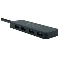AISENS A106-0399 Schnittstellen-Hub USB 3.2 Gen 1 (3.1 Gen 1) Type-A 5000 Mbit/s Schwarz
