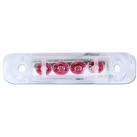 Jokon LED-Schlussleuchte mit roten LED Schlussleuchte, 12V, weiß