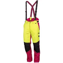 Worky Safety Line Forstschutzhose Komfort Gr.54 neongelb/rot