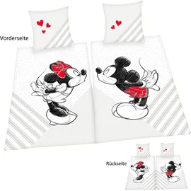 Herding Mickey & Minnie Mouse weiß 2 x 135 x 200 + 2 x 80 x 80 cm