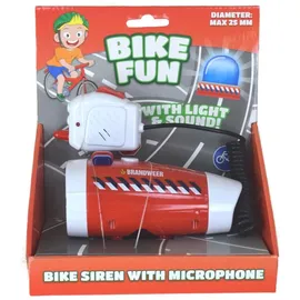 Johntoy Bike Fun Fietssirene Brandweer met Microfoon