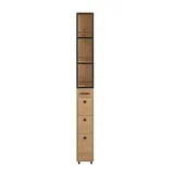 SoBuy NSR13-N Hochschrank 40 x 20 x 170 cm Schwarz Holz