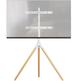 ONKRON TS1220 TV-Ständer 70-120 cm Weiß Holz