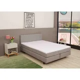 SUN GARDEN Boxspringbett 140x200 cm - Schwarz