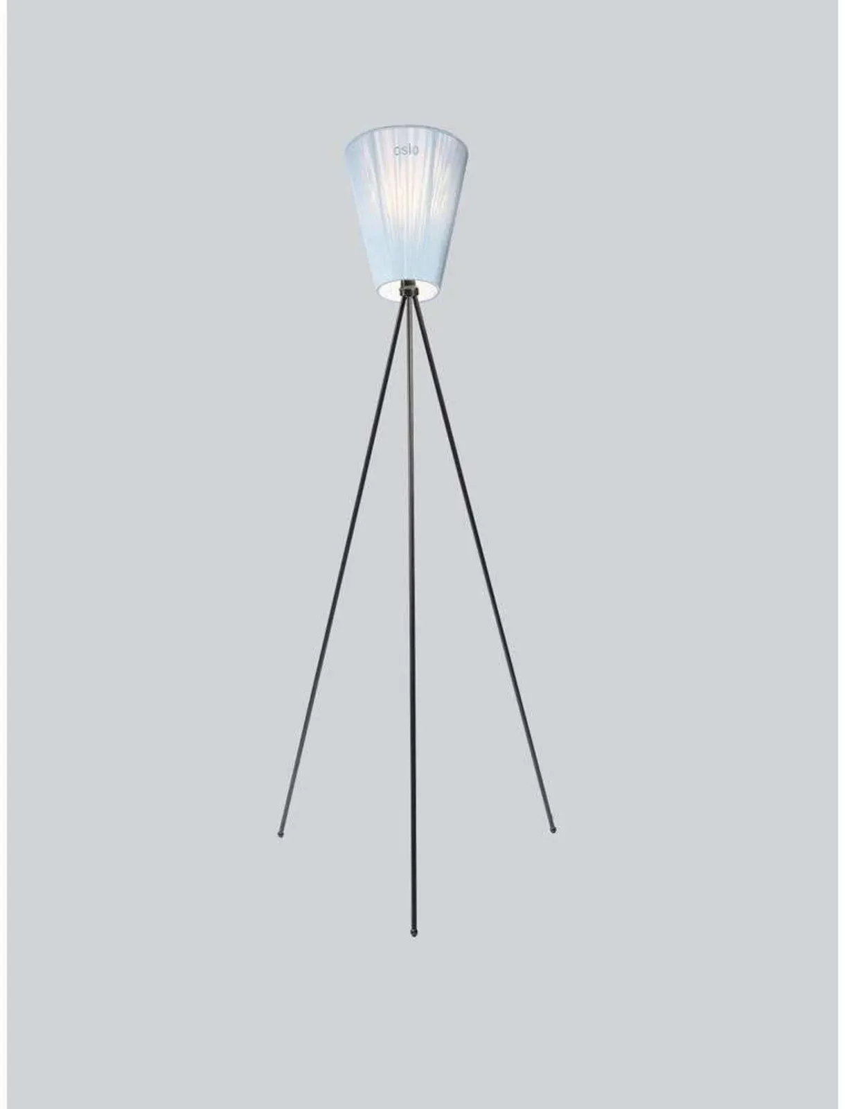 Stehleuchte Northern, Blau, für Wohnzimmer, Metall - 60 - 165