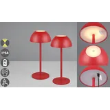 Trio Abbey Tischleuchte Rot 2 St.