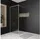 Marwell Walk In Dusche Duschwand 200 x 80 cm 6 mm Einscheibensicherheitsglas goldfarben