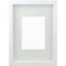 Schwäbische Albumfabrik Dekorahmen, weiß, Format ca. 250 x 300 x 45 mm, Fenstergröße jeweils 115 x 165 mm, nutzbare Tiefe 20 mm
