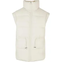 URBAN CLASSICS Waisted Puffer Weste White Sand S