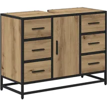 vidaXL Badezimmerschrank Artisan-Eiche 80 x 33 x 60 cm Holzwerkstoff