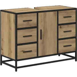 vidaXL Badezimmerschrank Artisan-Eiche 80 x 33 x 60 cm Holzwerkstoff