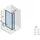 Riho Lucid Walk-In Duschwand 100 x 200 cm rechts schwarz matt G005034121