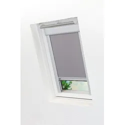 Lysel - Qualitätsdachfensterrollo abdunkelnd hellgrau Rollo geeignet für Velux Dachfenster CK04, (B x H) 38.30cm * 79.50cm in grau/hellgrau