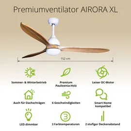 Eclipse Airora 0 cm Deckenventilator Holz
