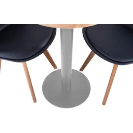ab:stil.art.moebel Emilio Ø 60 cm naturfarben/silber