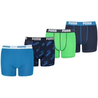 Puma Boxershorts 4er Pack Blau / Bunt / Grün 152