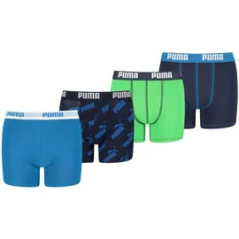 Puma Boxershorts 4er Pack Blau / Bunt / Grün 152