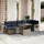 vidaXL Gartensofa-Set 8-tlg. grau