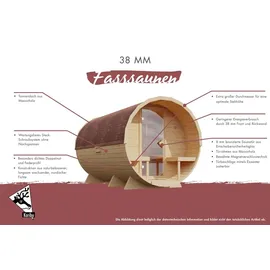 Karibu Fasssauna 9 kW Ofen + ext. Steuerung